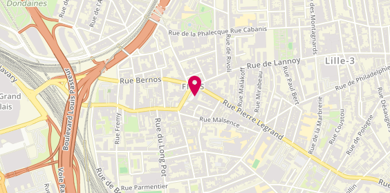 Plan de Eric Coiffure et Services, 138 Rue Pierre Legrand, 59800 Lille