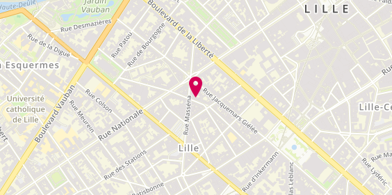 Plan de Loic Masurel, 71 Rue Boucher de Perthes, 59800 Lille