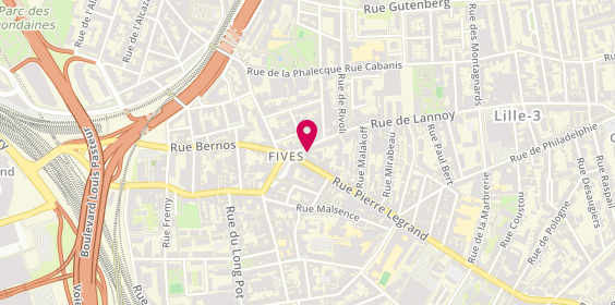 Plan de Lille Coiffure, 4 Rue de Lannoy, 59800 Lille