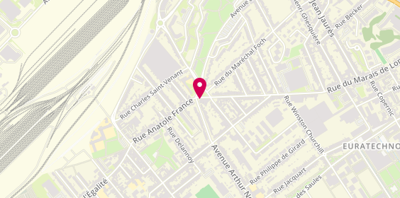 Plan de XD Coiffure, 139 avenue Arthur Notebart, 59160 Lille