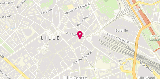 Plan de Les Vilains Barber Store, 21 Parv. Saint-Maurice, 59800 Lille