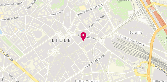 Plan de Barb'Hair Lille, 22 Rue des Ponts de Comines, 59800 Lille