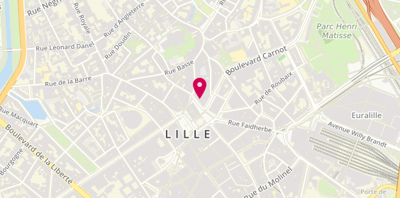 Plan de Corner 52 - Barbier coiffeur Lille centre - CCI, 40 place du Théâtre, 59800 Lille
