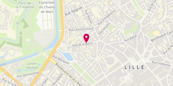 Plan de L'Atelier du Barbier, 34 Rue de la Barre, 59000 Lille