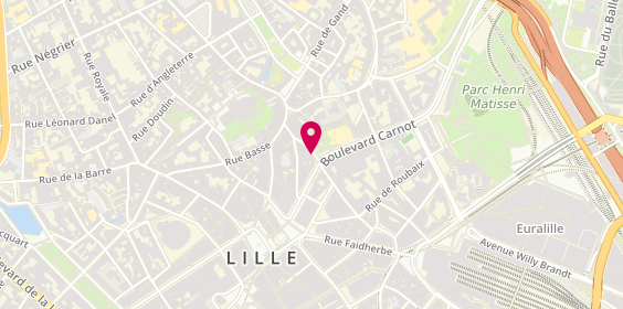 Plan de Actuelle Coiffure, 53 Rue des Arts, 59800 Lille