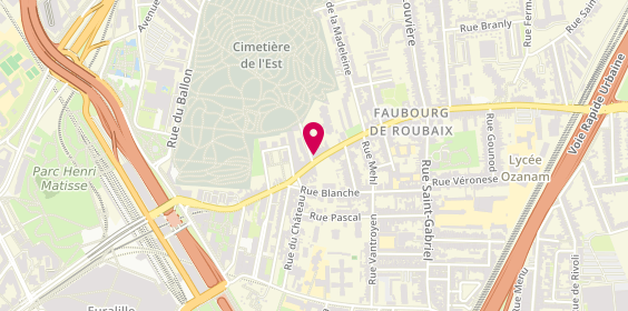 Plan de Bliss Institut, 121 Bis Rue du Faubourg de Roubaix, 59000 Lille