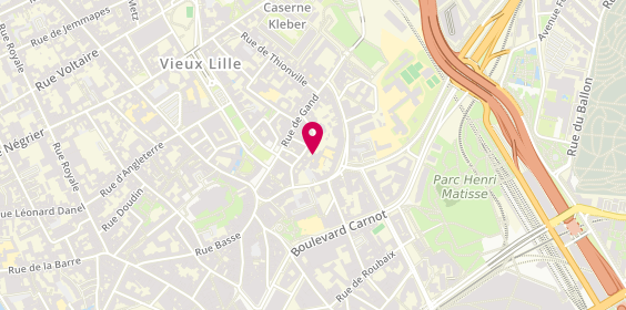 Plan de Maison de Coiffure Eva, 20 Rue des Tours, 59800 Lille