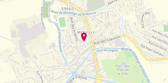 Plan de Tchip Coiffure Merville, 34 place de la Libération, 59660 Merville