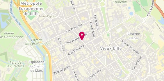 Plan de LAB Cutstyle - Vieux Lille, 50 Rue Saint-André, 59000 Lille