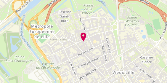 Plan de Coiffeur David 2, 18 Rue Saint-Sébastien, 59800 Lille