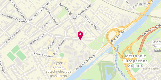 Plan de Tchip Coiffure, 272 Rue de Lille, 59130 Lambersart