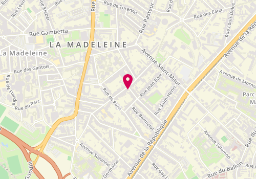 Plan de Chez Romain, 106 Rue Faidherbe, 59110 La Madeleine