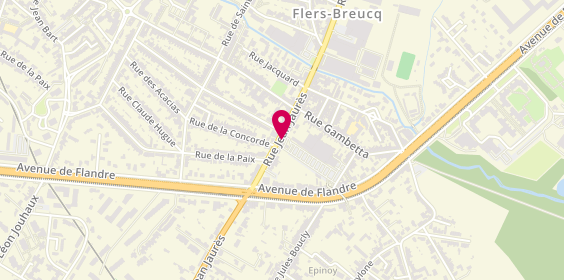 Plan de Sylvie MAERTEN Coiffure, Centre Commercial Match 140 Rue Jean Jaurès, 59491 Villeneuve-d'Ascq