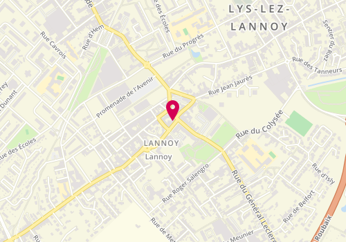 Plan de Coiffure Molders, 1 Rue des Bouchers, 59390 Lannoy