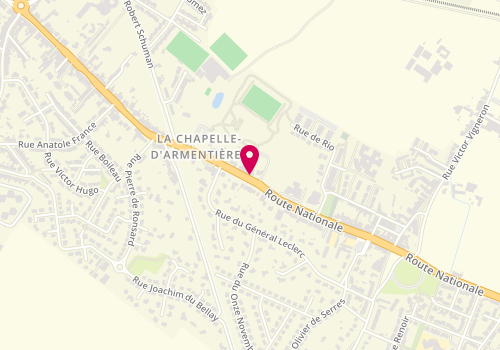 Plan de Coiffure la Chapelloise, 309 Route Nationale, 59930 La Chapelle-d'Armentières