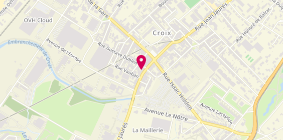 Plan de ÉmeSens Coiffure, 20 Rue du Professeur Perrin, 59170 Croix