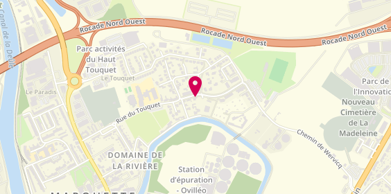 Plan de Antonella Coiffure, 6 Rue de l'Abbé Pierre, 59520 Marquette-lez-Lille