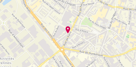 Plan de Att-Coiff, 1 Rue de la Vigne, 59200 Tourcoing