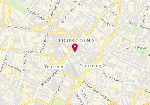 Plan de Jacques Dessange, 19 Rue de Tournai, 59200 Tourcoing