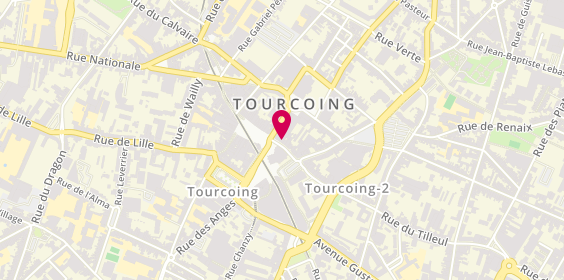 Plan de RS Coiffure, 9 Rue de Tournai, 59200 Tourcoing