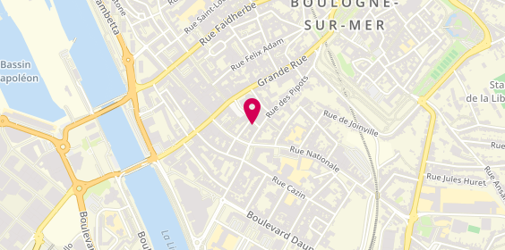 Plan de Confidentiel Coiffure, 12 Rue Saint-Nicolas, 62200 Boulogne-sur-Mer