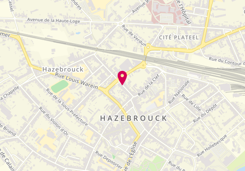 Plan de BELLEVAL Isabelle, 21 Rue Hondeghem, 59190 Hazebrouck