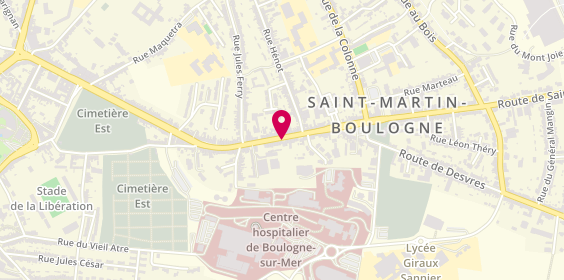 Plan de Secret de Coiffure, 144 Route de Saint Omer, 62280 Saint-Martin-Boulogne