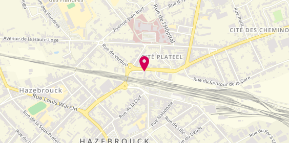 Plan de Tif'Coiffure, 37 Rue Nationale, 59190 Hazebrouck