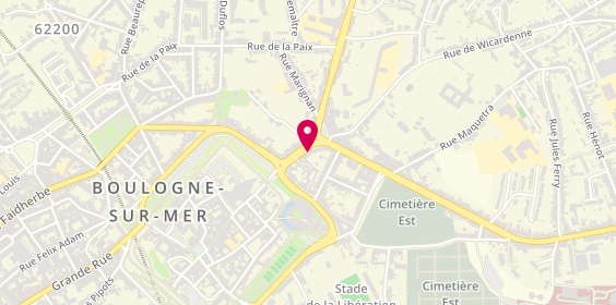 Plan de Jp Gournay, 22 Rue de la Prte Neuve, 62200 Boulogne-sur-Mer