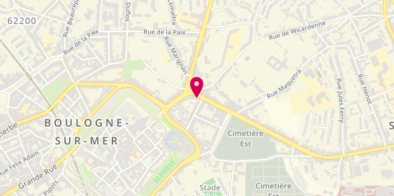 Plan de Cut, 10 avenue de Lattre de Tassigny, 62200 Boulogne-sur-Mer