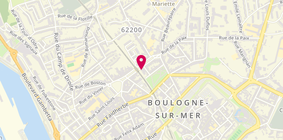 Plan de M.H Coiffure, 40 Boulevard de Clocheville, 62200 Boulogne-sur-Mer