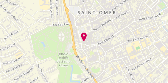 Plan de Dfc Coiffure, 15 Rue Louis Martel, 62500 Saint-Omer