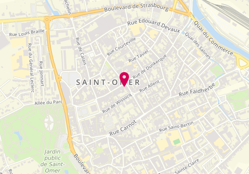 Plan de Vog Coiffure Saint-Omer, 65 Rue de Dunkerque, 62500 Saint-Omer