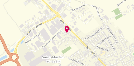 Plan de Coiffure Nathalie, 12 Rue du Tournoi, 62500 Saint-Martin-lez-Tatinghem