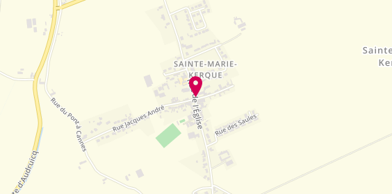Plan de MEULLEMIESTRE Hervé, 670 Route de l'Eglise, 62370 Sainte-Marie-Kerque