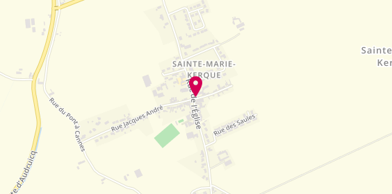 Plan de Les Ciseaux d'élo, 670 Rue de l'Église, 62370 Sainte-Marie-Kerque