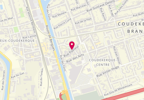 Plan de L'Atelier de Mathilde, 33 Rue Pasteur, 59210 Coudekerque-Branche