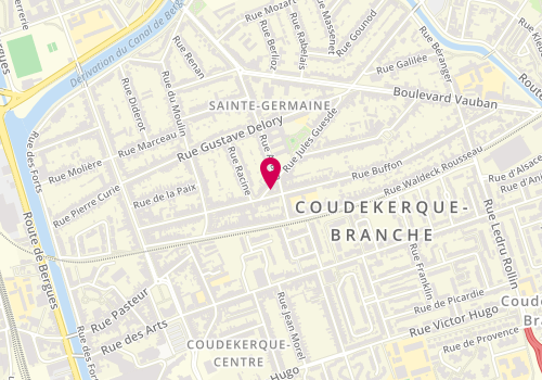 Plan de Mod'Line, 102 Rue Jules Guesde, 59210 Coudekerque-Branche